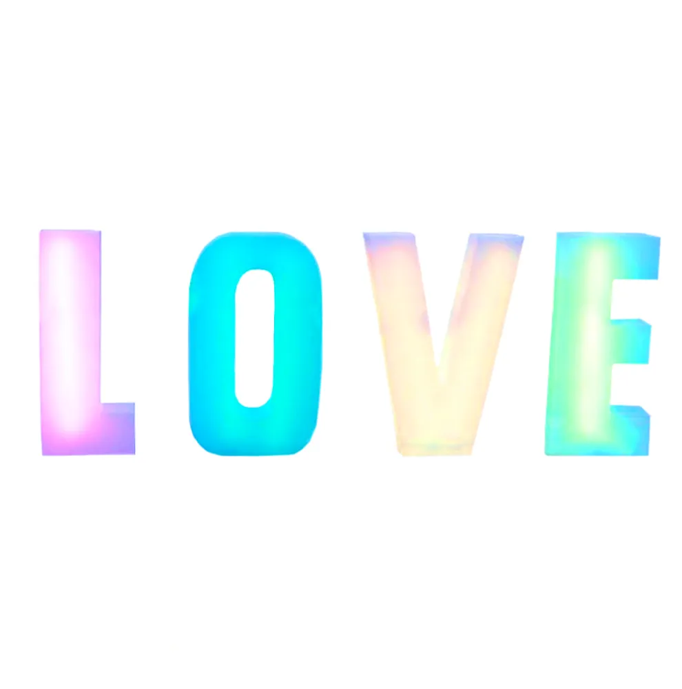 Litere Volumetrice Luminoase LOVE RGB 81cm cu Telecomanda
