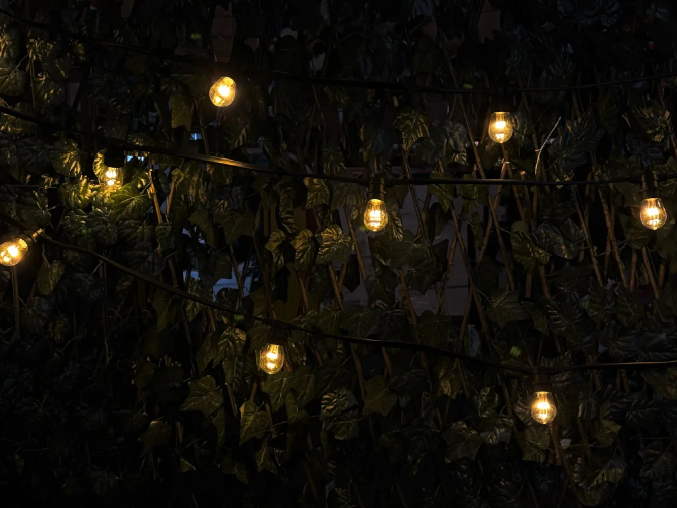 Ghirlandă Luminoasă Profesională cu Becuri Bec Transparent Retro 9 LEDuri, 1W, din Plastic, E27, S14, Lumina Foarte Calda, de Exterior S14 - Pară fără Pendul