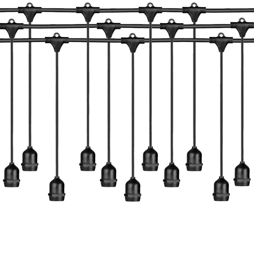 Ghirlandă Luminoasă 75M cu 75 Becuri Bec LED, 2W, din Plastic, E27, G95, Dimabil, Lumina Calda, de Exterior, Cablu N/A.